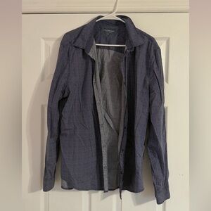 Calvin Klein Dark Blue Patterned Shirt